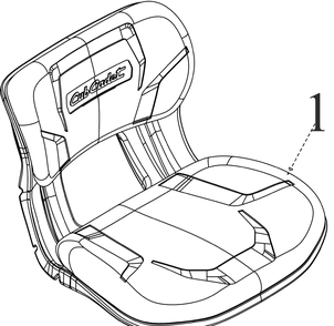 Seat 2 Diagram and Parts List for XT2-LX46EFI (13AZA1CN010)(2020) Cub Cadet Lawn Tractor